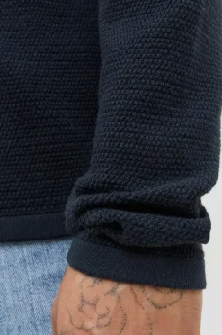 New Pullover jjeGeorge Knit Polo LS SN Poloshirts