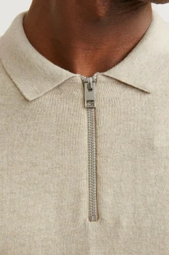 Best Trøje jjeEmil Knit Polo Half Zip LS Noos Trøjer