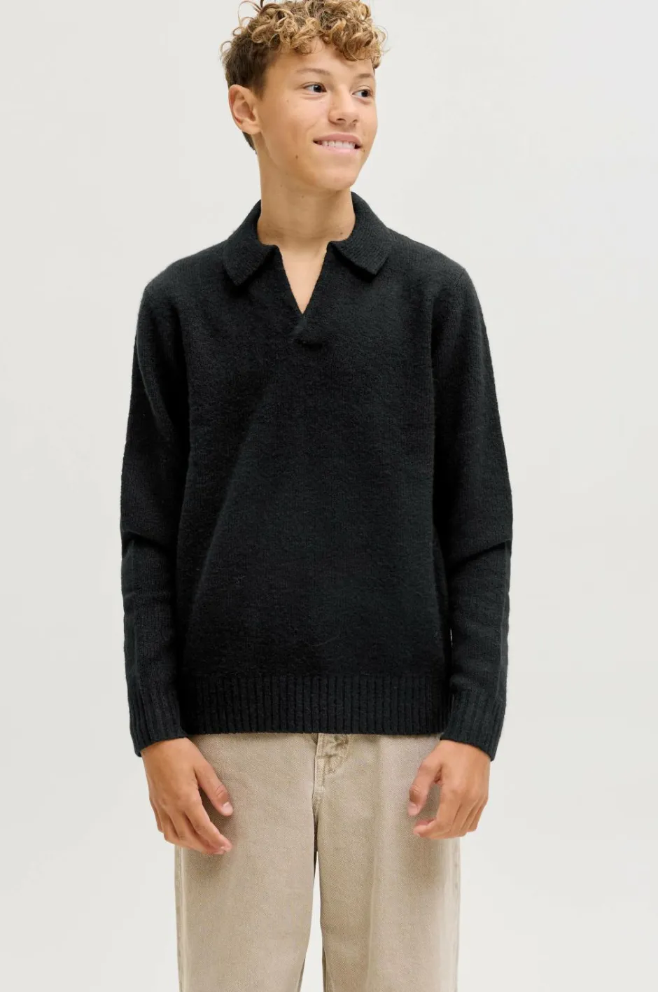 Outlet Junior Pullover jjoho Ollie Knit Split Neck Jnr Børn Trøjer & Cardigans