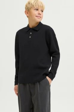 Jack & Jones Junior Pullover jprBlabradfort Knit Polo LN Jnr^Børn Trøjer & Cardigans