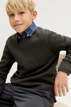 Jack & Jones Junior Pullover jprBlubarkley Knit Crew Neck Jnr^Børn Trøjer & Cardigans