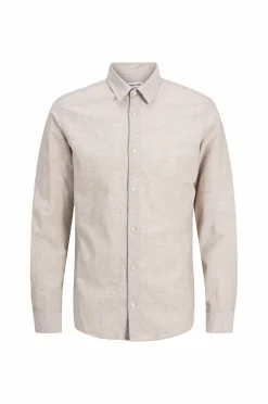Sale Junior Skjorte jjeBreeze Linen Blend Shirt LS SN J Børn Skjorter