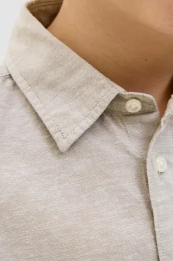 Sale Junior Skjorte jjeBreeze Linen Blend Shirt LS SN J Børn Skjorter