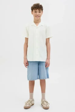 Jack & Jones Junior Skjorte jorLuke Crinkle Shirt SS Jnr^Børn Skjorter