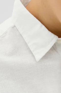 Discount Junior Skjorte jjeBreeze Linen Blend Shirt LS SN J Børn Skjorter