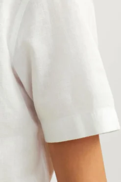 Jack & Jones Junior Skjorte jjeLinen Blend Shirt SS SN Jnr^Børn Skjorter