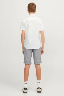 Jack & Jones Junior Skjorte jjeLinen Blend Shirt SS SN Jnr^Børn Skjorter