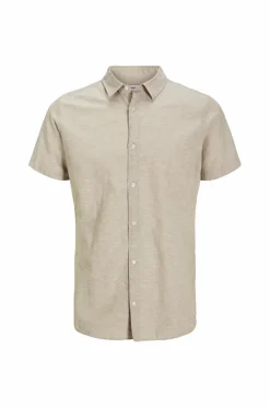 Online Junior Skjorte jjBreeze Linen Blend Shirt SS SN Jnr Børn Skjorter