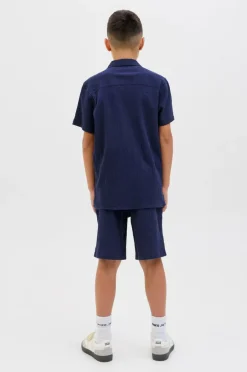 Jack & Jones Junior Skjorte jorLuke Crinkle Shirt SS Jnr^Børn Skjorter