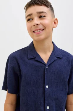 Jack & Jones Junior Skjorte jorLuke Crinkle Shirt SS Jnr^Børn Skjorter