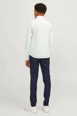 Jack & Jones Junior Skjorte jjeLinen Blend Shirt LS SN Jnr^Børn Skjorter