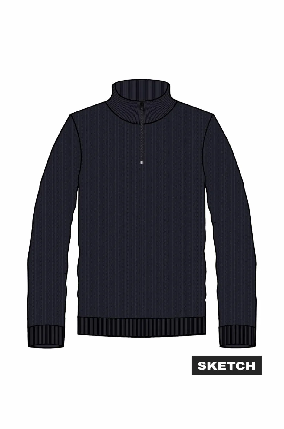 Hot Junior Turtleneck trøje jprBlubarkley Knit Half Zip Jnr Børn Trøjer & Cardigans