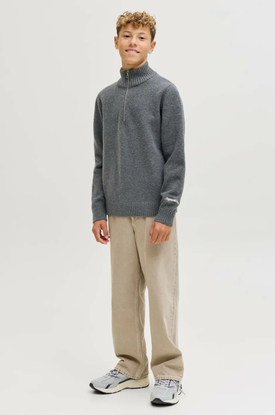 Jack & Jones Junior Trøje jorNorrebro Knit Half Zip Jnr^Børn Trøjer & Cardigans