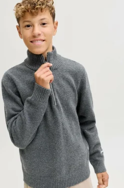 Jack & Jones Junior Trøje jorNorrebro Knit Half Zip Jnr^Børn Trøjer & Cardigans