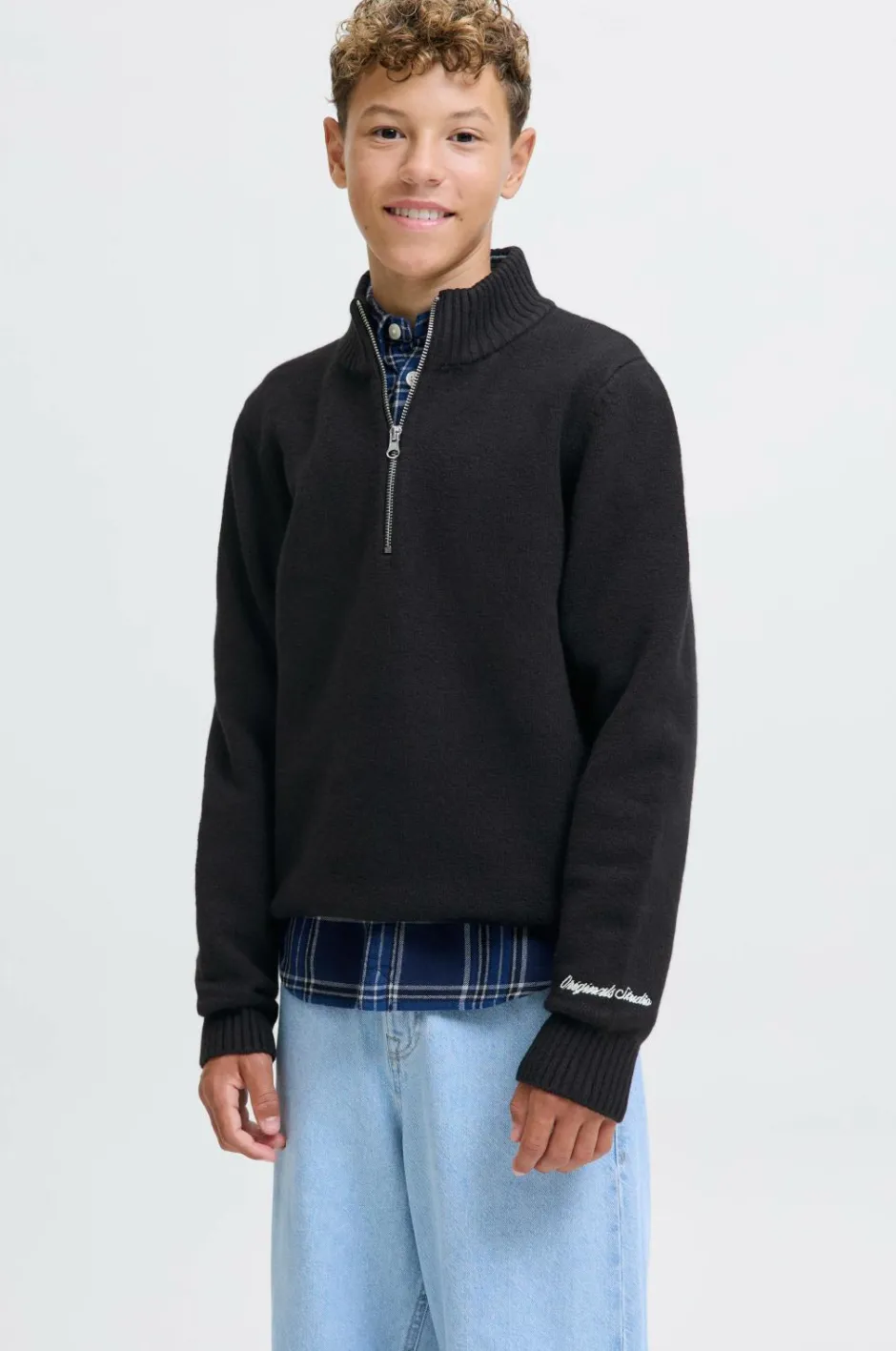 Jack & Jones Junior Trøje jorNorrebro Knit Half Zip Jnr^Børn Trøjer & Cardigans