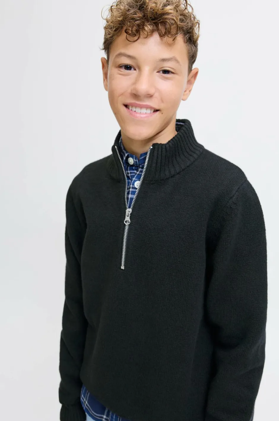 Jack & Jones Junior Trøje jorNorrebro Knit Half Zip Jnr^Børn Trøjer & Cardigans