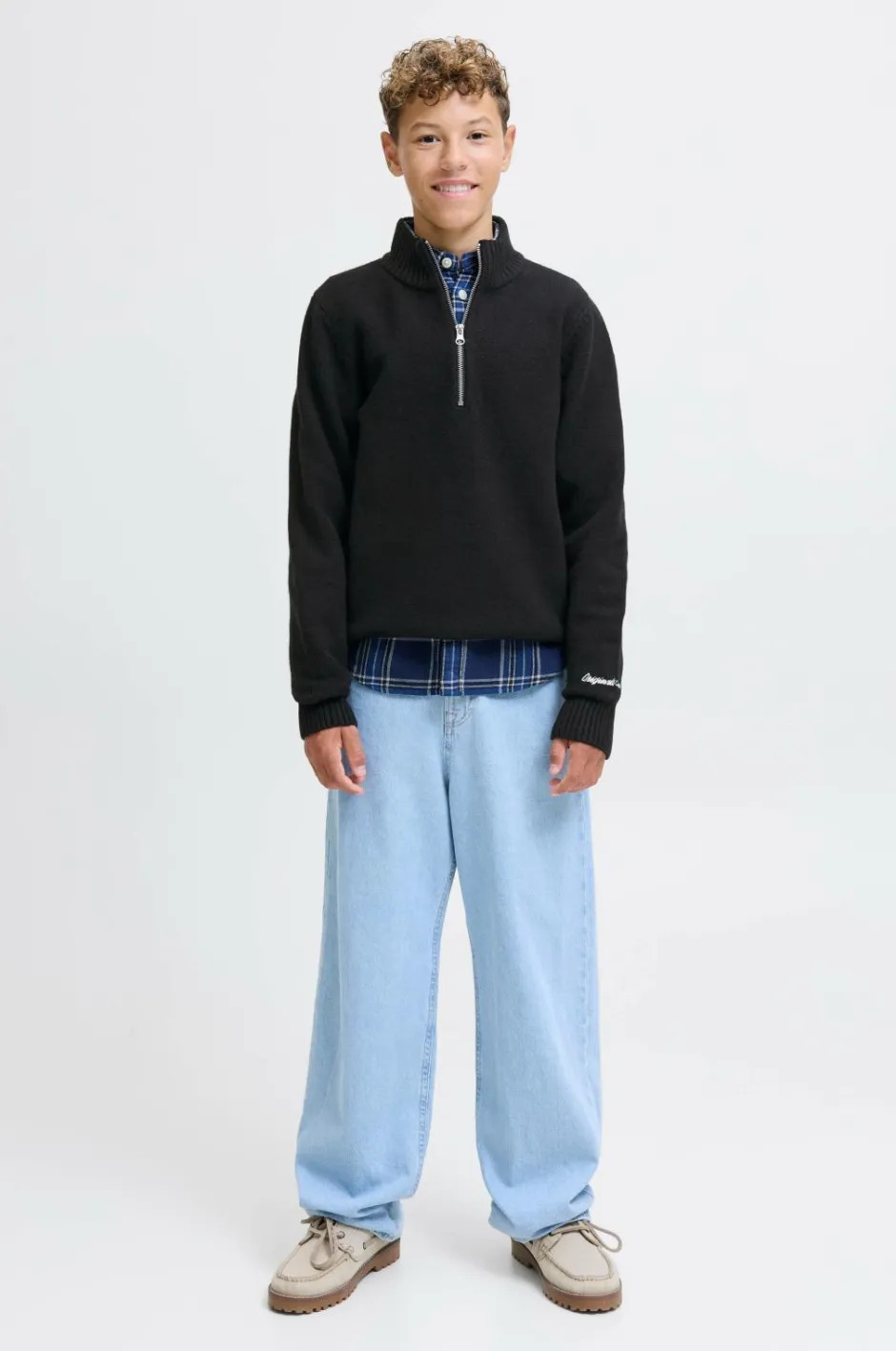 Jack & Jones Junior Trøje jorNorrebro Knit Half Zip Jnr^Børn Trøjer & Cardigans