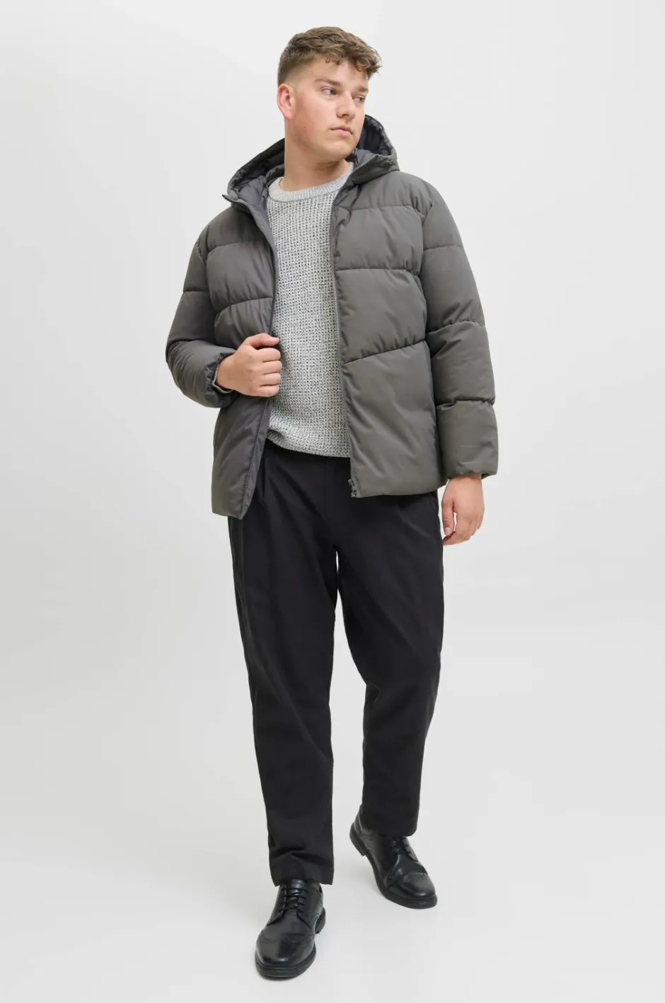Jack & Jones Plus Pufferjakke jjGlobal Puffer Jacket Pls^ Jakker & Frakker