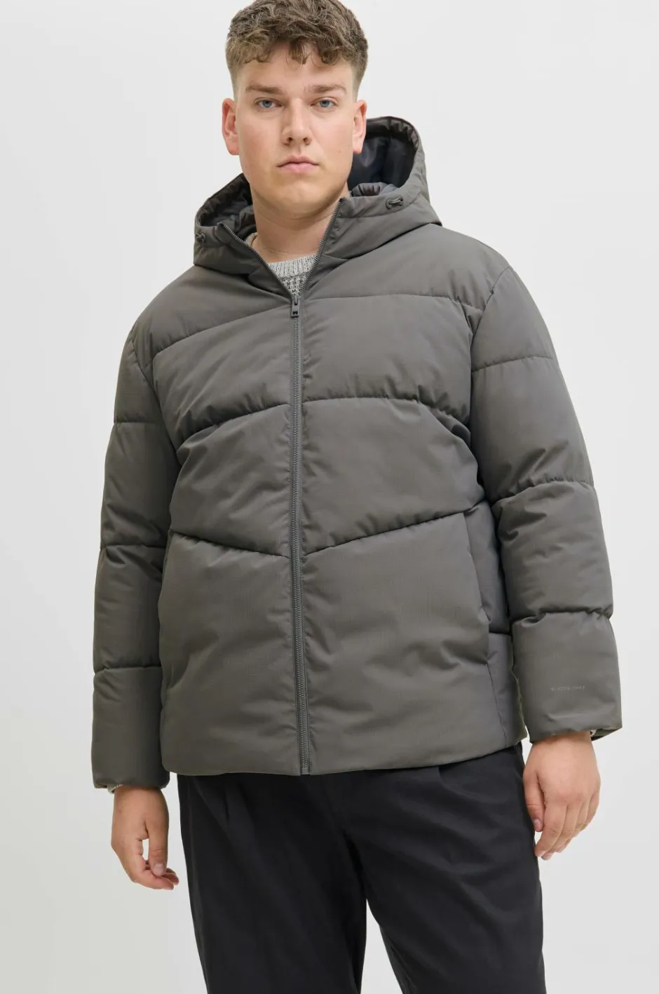Jack & Jones Plus Pufferjakke jjGlobal Puffer Jacket Pls^ Jakker & Frakker