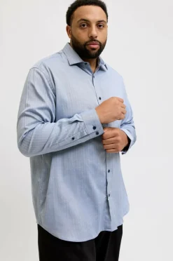 Best Plus Skjorte jprBlaparker Melange L/S Shirt BF P Skjorter