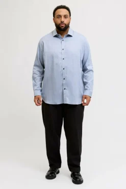 Best Plus Skjorte jprBlaparker Melange L/S Shirt BF P Skjorter