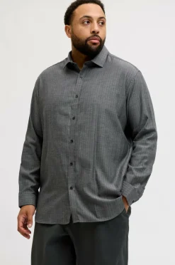 Jack & Jones Plus Skjorte jprBlaparker Melange L/S Shirt BF P^ Skjorter