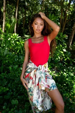 KAANDA Beach life Sarong Pareo w Tassels^Dame Strandtøj