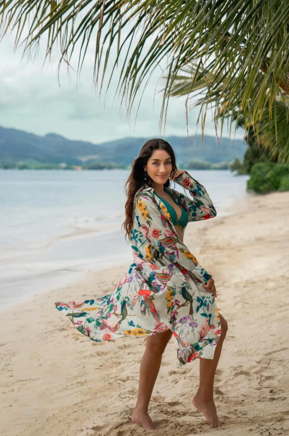 KAANDA Beach life Strandkjole Cheetah Shirt Dress^Dame Strandtøj