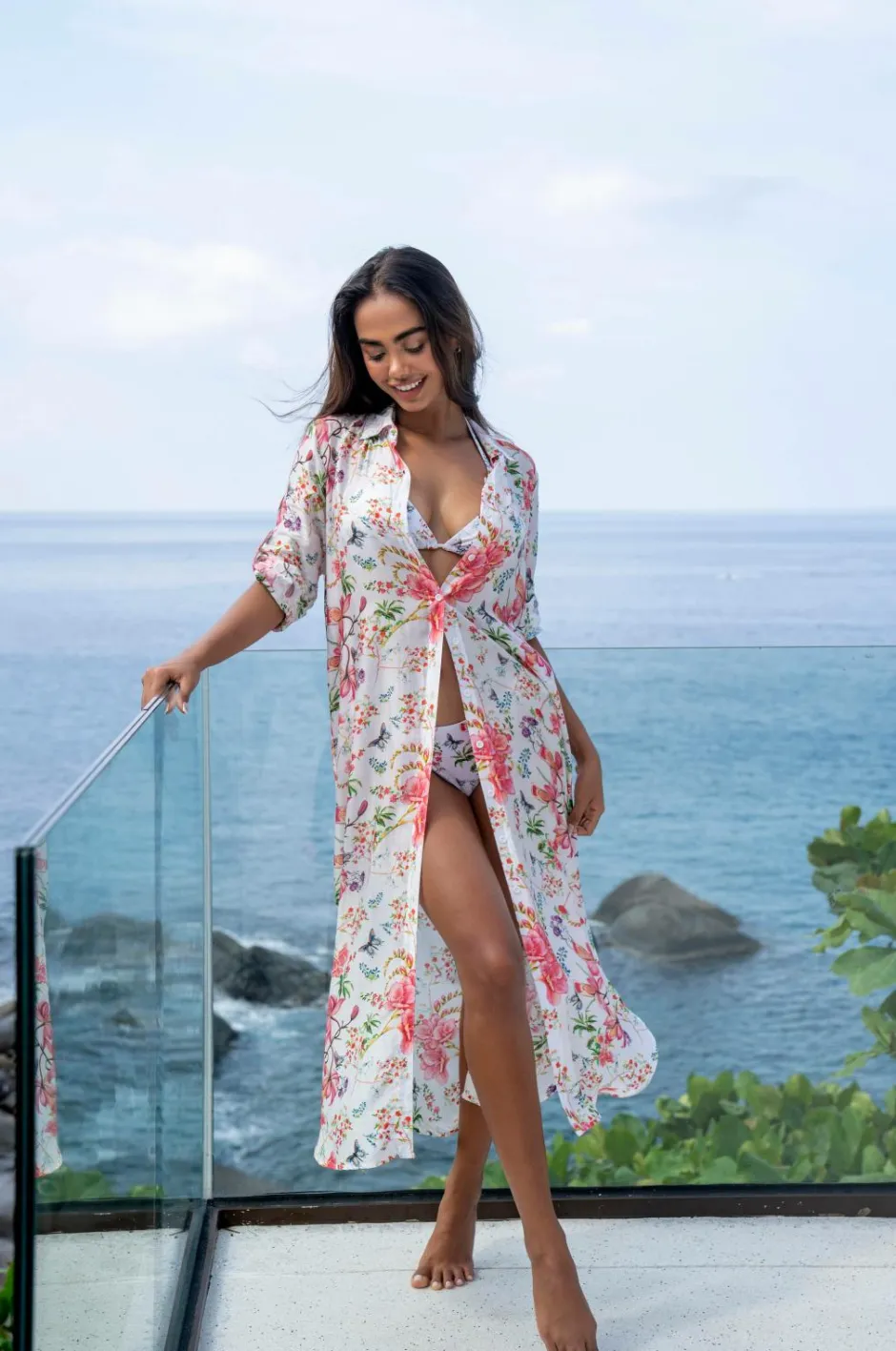 KAANDA Beach life Strandkjole shirt dress resort collection^Dame Strandtøj