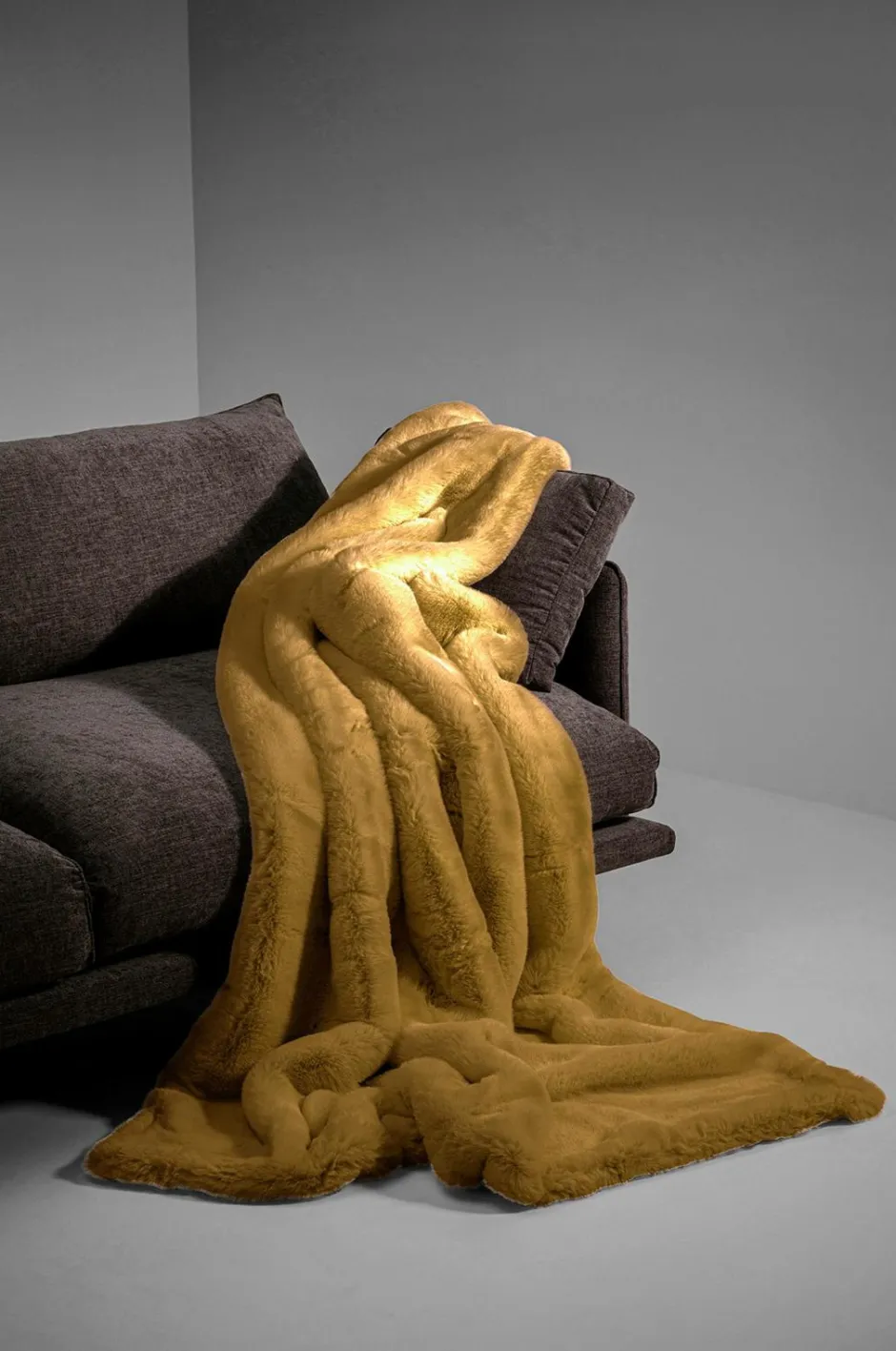 KARE Design Tæppe Mika Olive 150x200cm^ Tæpper & Plaider