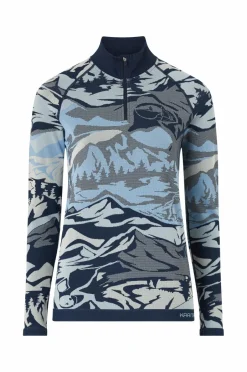 Online Termisk top Mille Half-zip Dame Skiundertøj|Skiundertøj