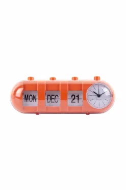 Karlsson Vækkeur Retro Tube Calendar Flip^ Vægure