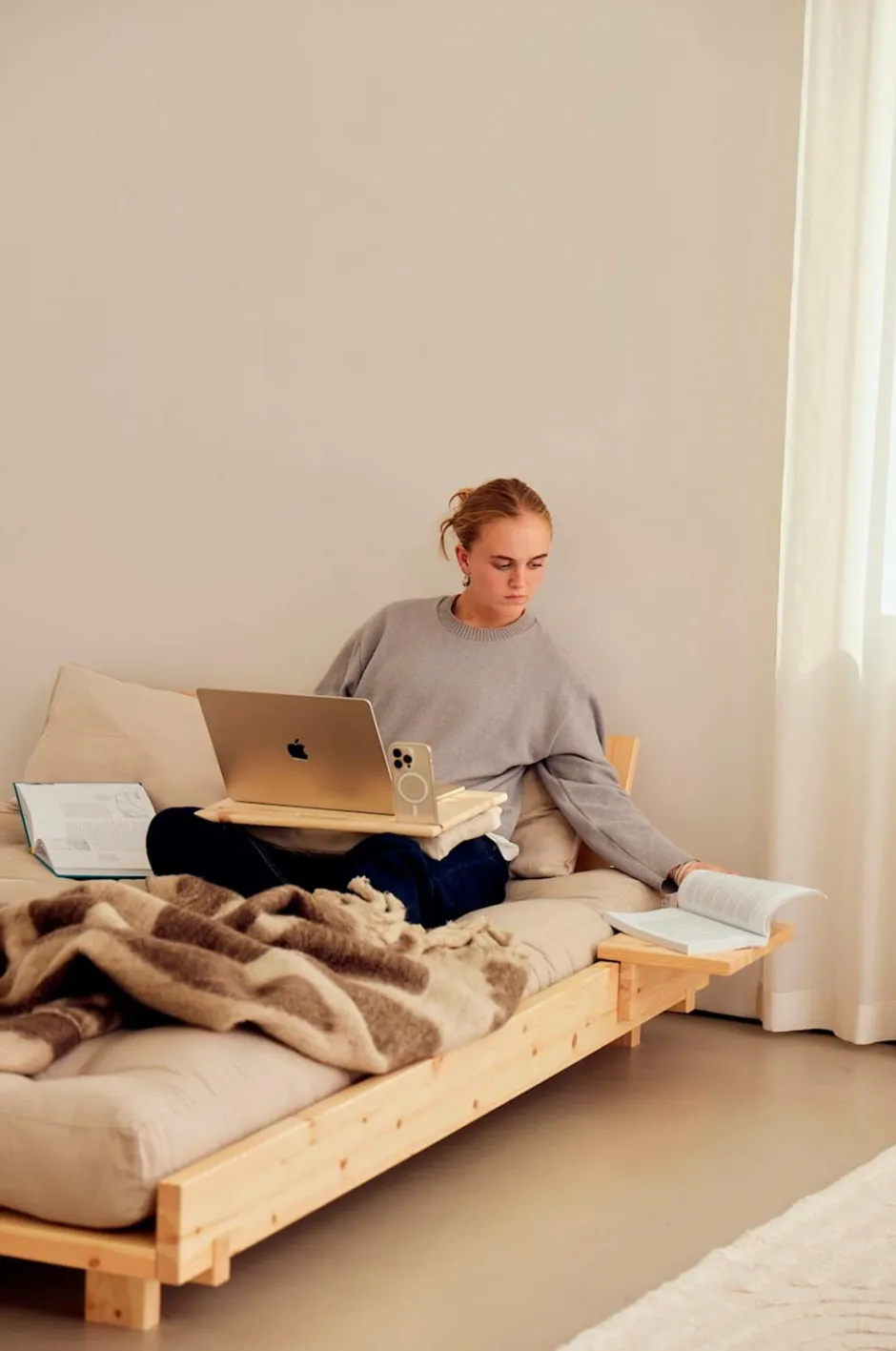 Karup Design Social Bed W. 2 Pcs Back Rests And 2 Pcs Side Tables^ Senge & Madrasser