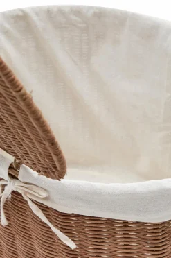 Kave Home Indali sæt med 2 rattan-kurve, Ø 50 cm / Ø 55 cm^ Kurve