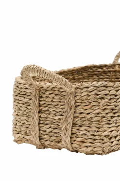 Kave Home Milly sæt med 2 kurve i naturfiber, 32 x 20 cm / 34 x 20 cm^ Kurve