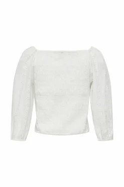 Clearance Bluse kogPilea 3/4 Emb Anglaise Shirt Børn Bluser