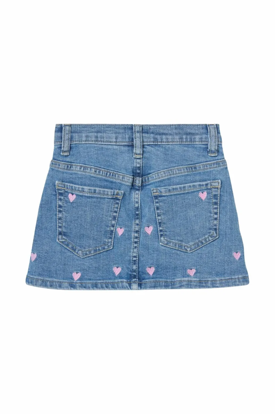 KIDS ONLY Cowboynederdel kmgHoxton Heart Embroidery Dnm Skirt^Børn Nederdele