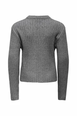 Hot Pullover kogJeanett Life LS Rib O-neck CP KN Børn Trøjer & Cardigans