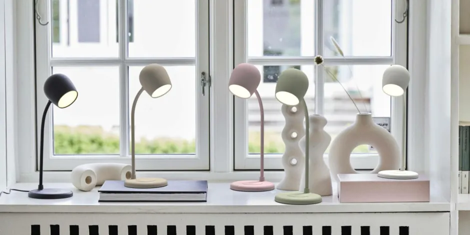Discount LED-lampe/højttaler/Qi Ellie Bordlamper