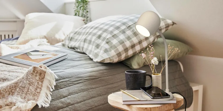 Kreafunk LED-lampe/højttaler/Qi Ellie^ Bordlamper