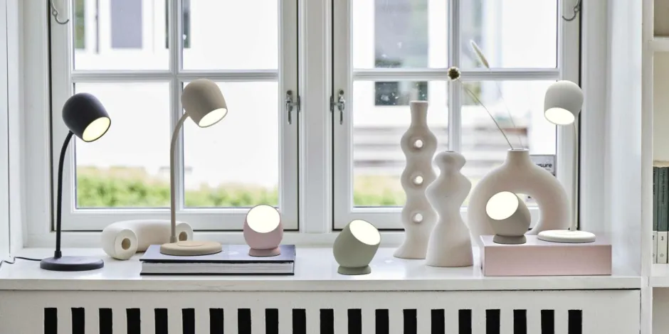 Kreafunk LED-lampe/højttaler/Qi Ellie^ Bordlamper