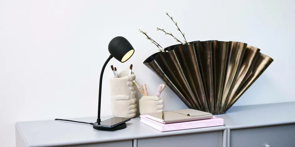 Kreafunk LED-lampe/højttaler/Qi Ellie^ Bordlamper
