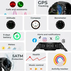 Smartwatch Explorer GPS Dame Ure|Træningsredskaber & Udstyr