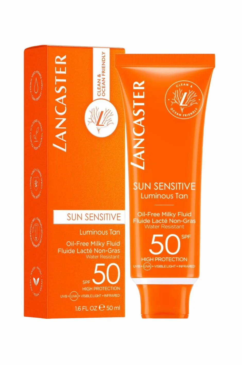 Clearance Sun Sensitive Oil Free Milky Fluid SPF50 50 ml Solbeskyttelse