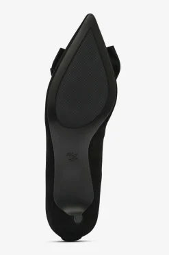Lauren Ralph Lauren Pumps Kidsuede/grosgrain-adrienne Bow-pm-cto^Dame Højhælede Sko