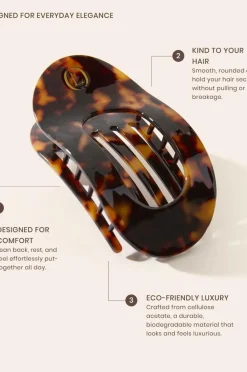 Lenoites Eco-Friendly Flat Hair Clip^ Håraccessories