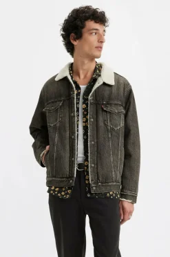 Discount Fløjlsjakke Relaxed Fit Sherpa Trkr Jakker & Frakker