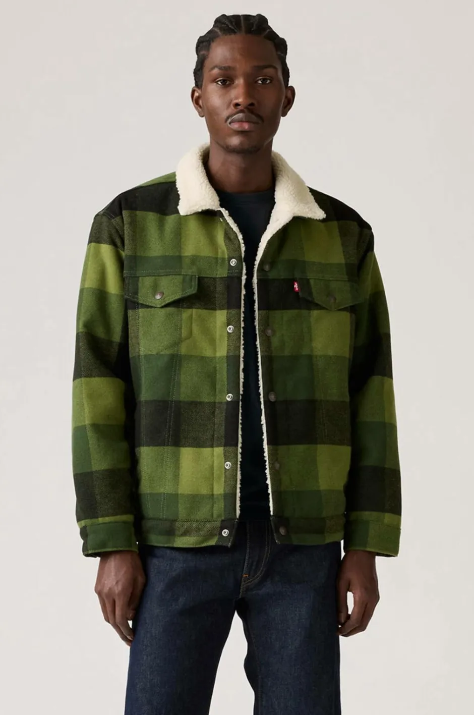 Outlet Jakke Relaxed Fit Plaid TR Jakker & Frakker