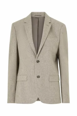 Habitjakke Flannel Wool Blend Blazer Blazere & Jakkesæt