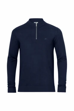 Lindbergh Trøje Half Zip Merino Mock Neck^ Trøjer